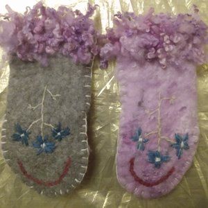 Handmade Felt Mittens